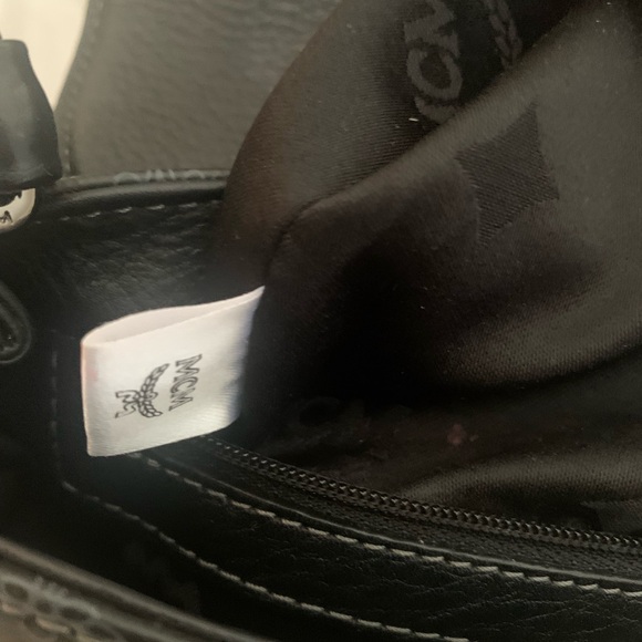 MCM Black Crossbody Bag with Monogram - Picture 12 of 16